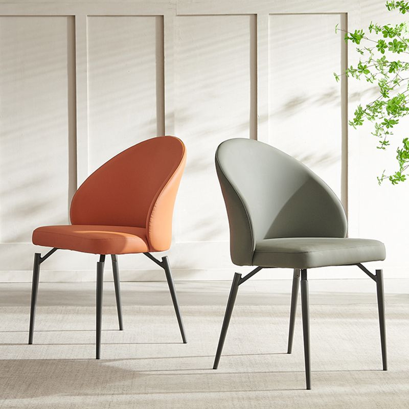 Sillas de comedor sin brazo sin acento de acento de comedor moderno