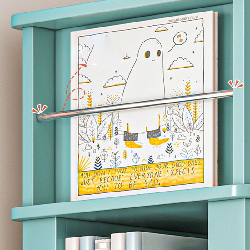 Geometric Closed Back Bookshelf Nordic Rotatable Study Room Bookcase