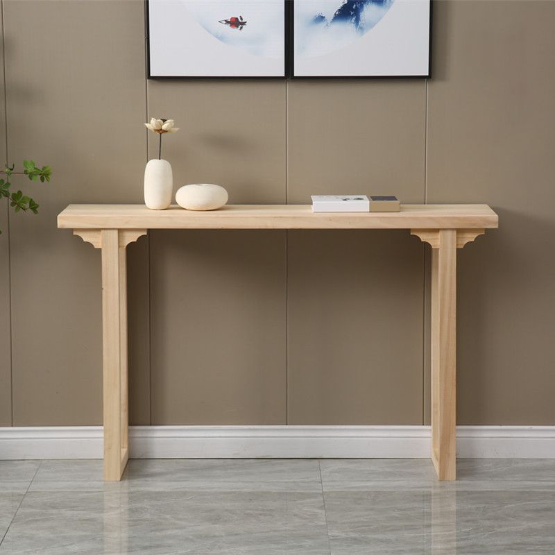 12 inch Wide Accent Table Mid-Century Modern Rectangle Wood Console Table for Hall Clearhalo 'Console Tables' 'console_tables' 'Entry & Mudroom Furniture' 'furn' 'furn_console_tables' 'Furniture' 1200x1200_738c5af1-7565-4beb-b21f-9510dd6af6c5