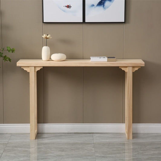 12 inch Wide Accent Table Mid-Century Modern Rectangle Wood Console Table for Hall Clearhalo 'Console Tables' 'console_tables' 'Entry & Mudroom Furniture' 'furn' 'furn_console_tables' 'Furniture' 1200x1200_738c5af1-7565-4beb-b21f-9510dd6af6c5