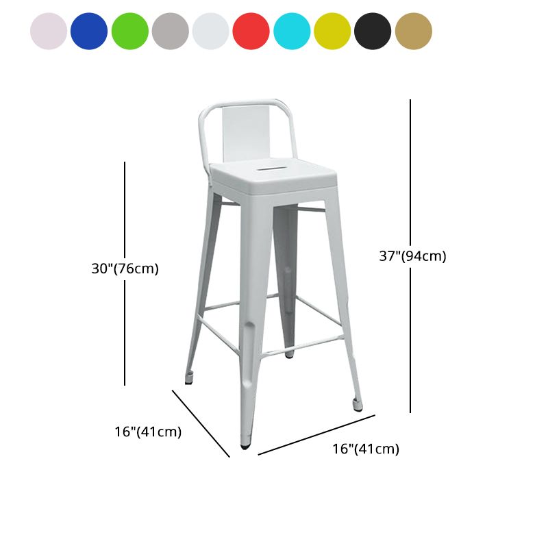 Metal Modern Indoor Bar Stool Footrest Low Back Counter Height Rectangular Stool Clearhalo 'Bar Furniture' 'Bar Stools' 'bar_stools' 'furn' 'furn_bar_stools' 'furniture_bar_stools' 'Kitchen & Dining Furniture' 'kitchen&dining_furn' 'kitchen' 'kitchen_furn' Furniture' 1200x1200_738ffd53-368d-4539-ad69-072258739418