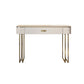 Glam Makeup Vanity Desk Table Slate Top Dressing Table with Drawer