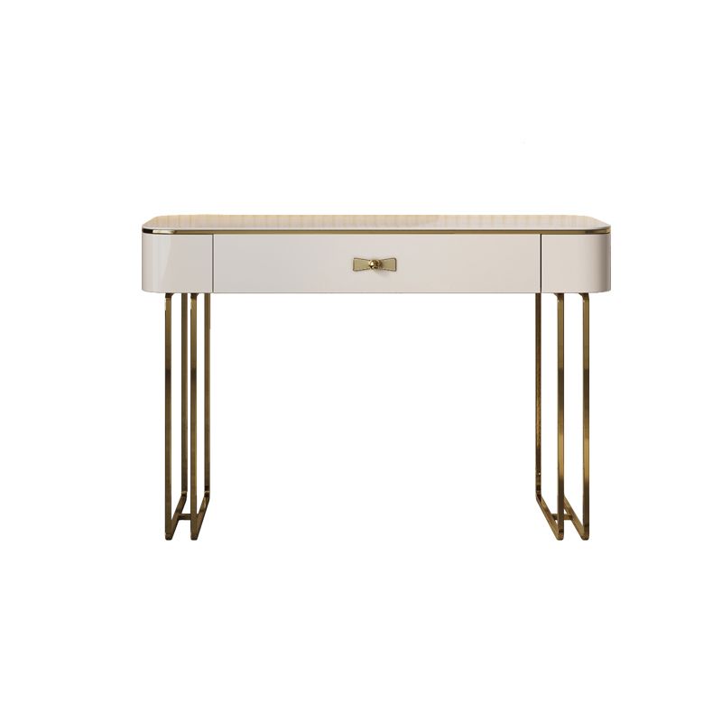 Glamam maquillaje tocador de tocador mesa de pizarra tope tope con cajón