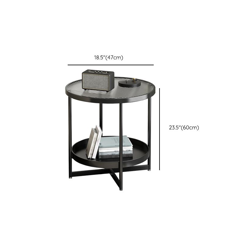 Contemporary Side Table Metal Accent Side Table for Living Room