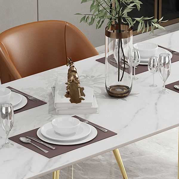 Traditional Luxury Rectangle Table Stone Double Pedestal Dining Site Table Clearhalo 'Dining Tables & Seating' 'Dining Tables' 'dining_table' 'furn' 'furn_dining_table' 'Furniture' 'Kitchen & Dining Furniture' 1200x1200_7391a56c-64aa-4bad-a929-31726188d221