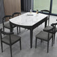 Contemporary Style 53'' Dining Table 4 Legs Dining Site Table with Drop-Leaf Clearhalo ' dining_table' 'Dining Tables & Seating' 'Dining Tables' 'furn' 'furn_dining_table' 'Furniture' 'furniture_dining_table' 'Kitchen & Dining Furniture' 'kitchen&dining_furn' 'kitchen' 'kitchen_dining_table' 1200x1200_739242af-db46-4887-baf0-d43f3db80407