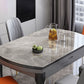 Round Sintered Stone Dining Table Modern Extendable Furniture with 4 Legs for Apartment Clearhalo 'Dining Tables & Seating' 'Dining Tables' 'dining_table' 'furn' 'furn_dining_table' 'Furniture' 'Kitchen & Dining Furniture' 1200x1200_7393be33-edbd-4b8c-8cba-7f25c33563b8
