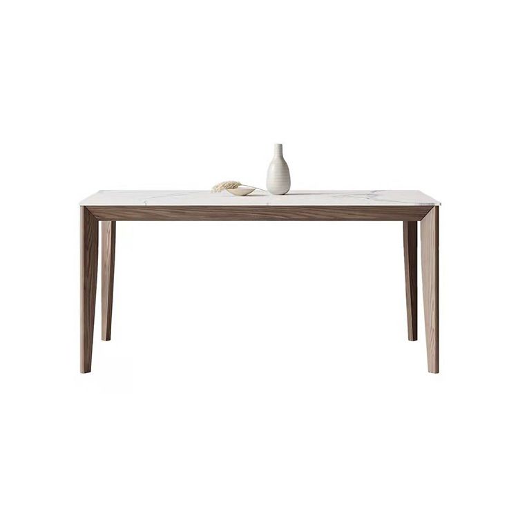 Nordic 1/2/5/7 Pieces Dining Set Sintered Stone Dining Table with Wooden Chairs Clearhalo 'Dining Room Sets' 'Dining Tables & Seating' 'dining_room_set' 'furn' 'furn_dining_room_set' 'Furniture' 'furniture_dining_room_set' 'Kitchen & Dining Furniture' 1200x1200_73956037-4aa9-49df-950b-3c16280a23d6