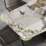 Glam Dinette Set for Dining Room 1/2/3/7 Pieces Glossy White Dining Table Set Clearhalo 'Dining Room Sets' 'Dining Tables & Seating' 'dining_room_set' 'furn' 'furn_dining_room_set' 'Furniture' 'Kitchen & Dining Furniture' 1200x1200_73958a36-5d40-4eff-aca8-ef6dbffd1df6