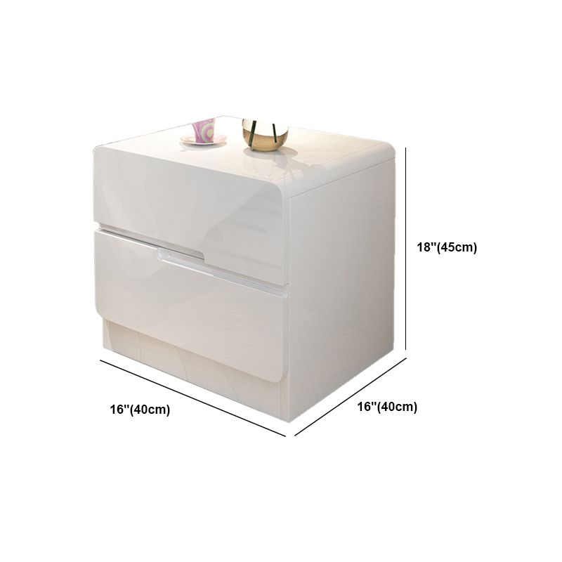 Table De Chevet Minimaliste Moderne 2 Tiroirs Rangement Imitation Bois Table De Chevet