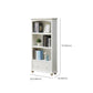 Modern Standard Bookshelf Wooden White Bookcase with Shelves