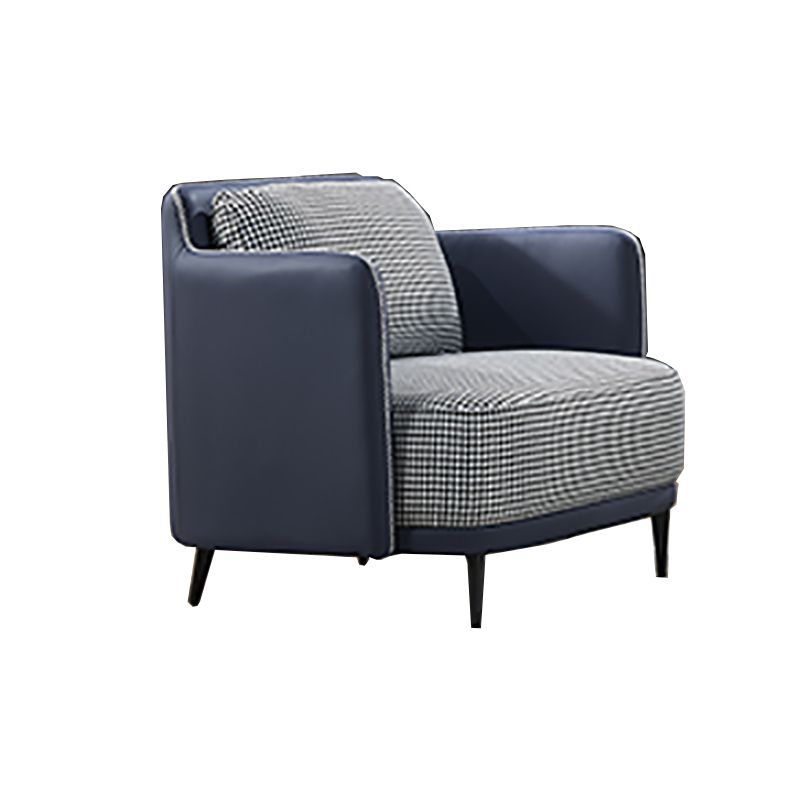 Modern Cotton Square Arm Sofa 29.9 "W with Bolster Pillows for Living Room Clearhalo 'furn' 'furn_sofas' 'Furniture' 'furniture_sofas' 'kitchen' 'kitchen_sofas' 'Living Room Furniture' 'Sofa' 'sofas' 1200x1200_739bb990-acd3-4070-b435-9826abcfcf5c