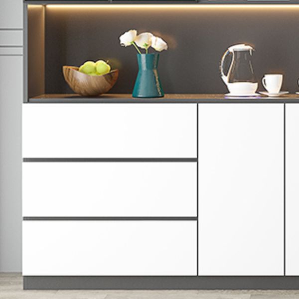Modern Sideboard Cabinet Faux Wood Sideboard with Doors for Kitchen Clearhalo 'buffet_sideboard' 'Buffets & Sideboards' 'furn' 'furn_buffet_sideboard' 'Furniture' 'Kitchen & Dining Furniture' 1200x1200_739c24d2-b3f0-4661-bb4b-eb29ec853d64