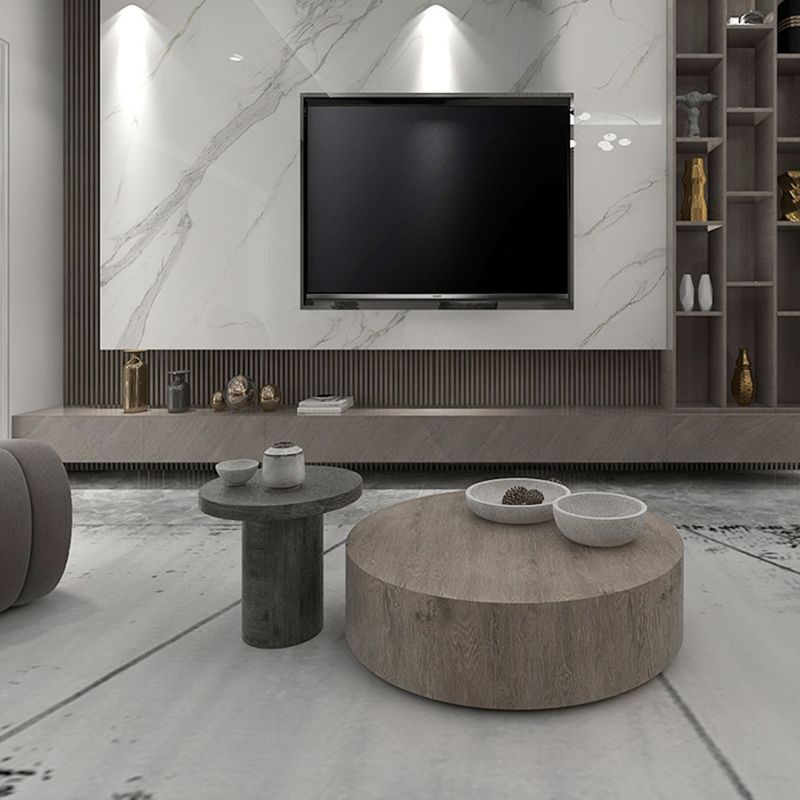Contemporary Coffee Table Set Wooden Round Coffee Cocktail Table Clearhalo 'Coffee & Accent Tables' 'Coffee Tables' 'coffee_tables' 'furn' 'furn_coffee_tables' 'Furniture' 'Living Room Furniture' 1200x1200_73a008ff-d535-48a0-b43f-b8fff8bceaef