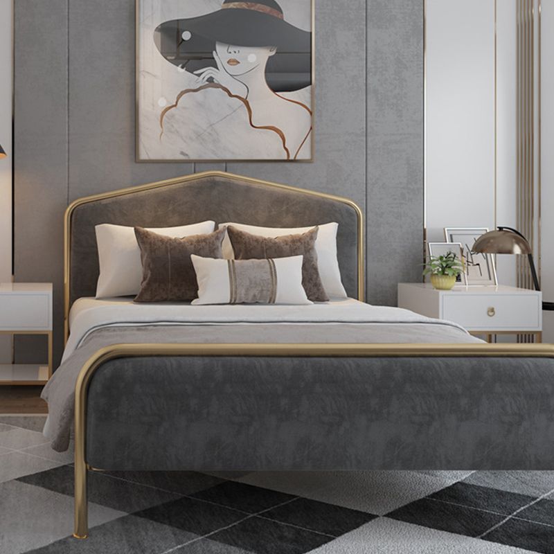 Farmettole per letto in metallo moderno standard con testiera e pedana