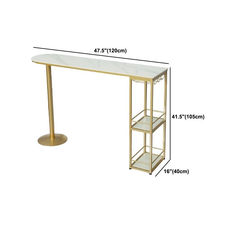 Glam Oval Bar Pub Table Set 1/3 Pieces Stone Top Bar Stool and Table Set Clearhalo 'Bar Furniture' 'furn' 'furn_home_bar_bar_sets' 'Furniture' 'Home Bars & Bar Sets' 'home_bar_bar_sets' 'Kitchen & Dining Furniture' 1200x1200_73a243e3-31a6-4f09-b57e-3dcf98f9c84b