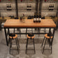 Modern 1/4/6/7 Pieces Bar Table Set Rectangle Wood Counter Table with High Stools for Cafe Clearhalo 'Bar Furniture' 'furn' 'furn_home_bar_bar_sets' 'Furniture' 'Home Bars & Bar Sets' 'home_bar_bar_sets' 'Kitchen & Dining Furniture' 1200x1200_73a2b0f8-b259-425f-89a1-1df3c0b5d785