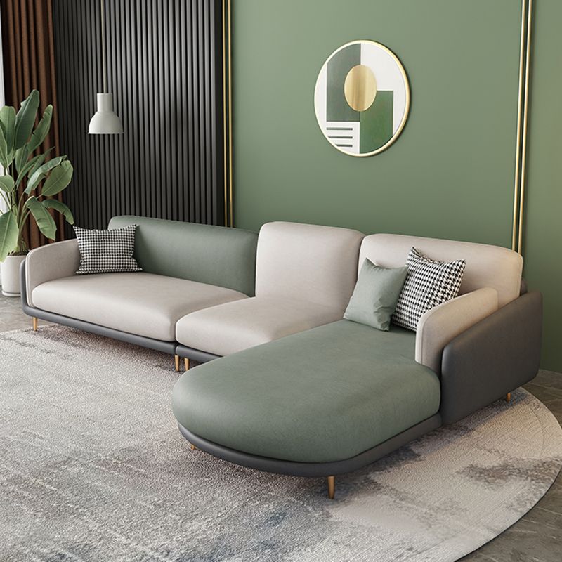 Ultra-Modern Pillow Top Arm Sofa Green and White Couch for Apartment Clearhalo 'furn' 'furn_sofas' 'Furniture' 'furniture_sofas' 'Living Room Furniture' 'Sofa' 'sofas' 1200x1200_73a30b60-8c67-4d59-a0b1-486442c7eab3