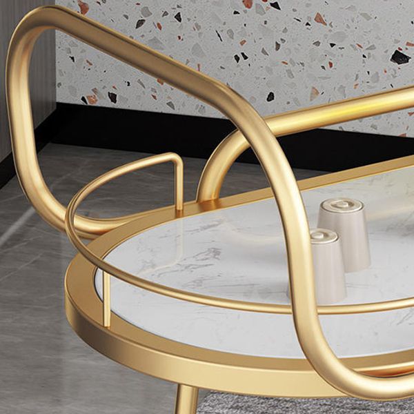 Tavolo da preparazione in metallo da pranzo a casa con ripiani di preparazione