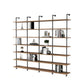 9.84"W Bookshelf Industrial Style Wall Mounted Bookcase for Home and Office