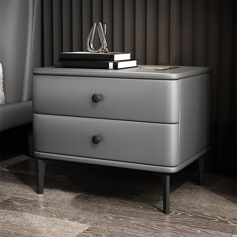 モダニズム2引き出しナイトテーブルウッドストレージベッドナイトスタンドホームのためのナイトスタンド