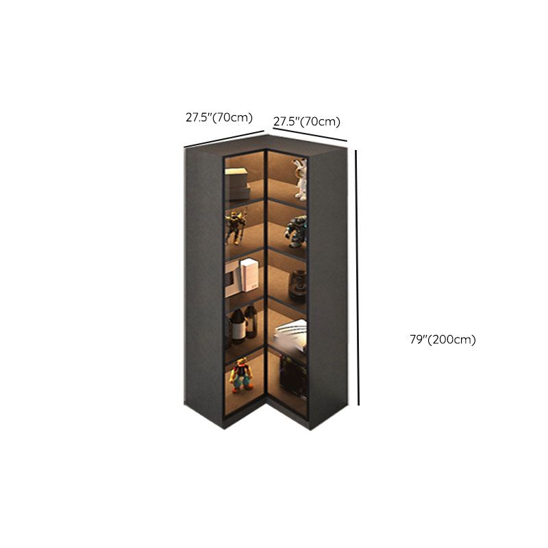 Legno in vetro angolare senza accento contemporaneo angosciante