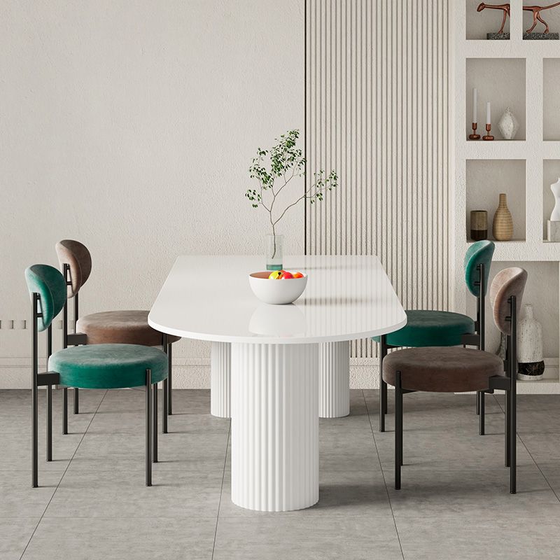 Modern 1/2/4/5 Pieces Dining Set Rectangle Stone Dining Table for Dining Room Clearhalo 'Dining Room Sets' 'Dining Tables & Seating' 'dining_room_set' 'furn' 'furn_dining_room_set' 'Furniture' 'furniture_dining_room_set' 'Kitchen & Dining Furniture' 1200x1200_73a7d64a-d67f-4a9a-bafb-9298c00bf475