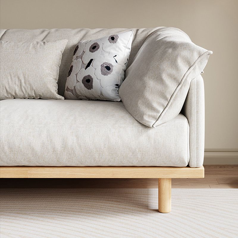Living Room Cotton Couch Pillow Top Arm Sofa with Solid Wood Legs Clearhalo 'furn' 'furn_sofas' 'Furniture' 'furniture_sofas' 'Living Room Furniture' 'Sofa' 'sofas' 1200x1200_73a7f18f-23ad-4716-ac1b-5b5cff992a07