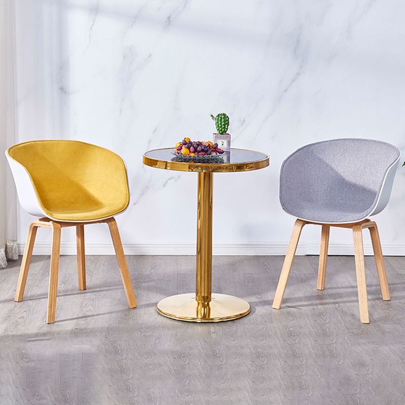 Modern Style Dining Chairs Dining Armless Side Chair with Wooden Legs Clearhalo ' kitchen&dining_furn' 'Dining Chairs' 'Dining Tables & Seating' 'dining_chair' 'furn' 'furn_dining_chair' 'Furniture' 'furniture_dining_chair' 'Kitchen & Dining Furniture' 'kitchen' 1200x1200_73a980b0-e770-47d7-8f54-0cfb320d7143