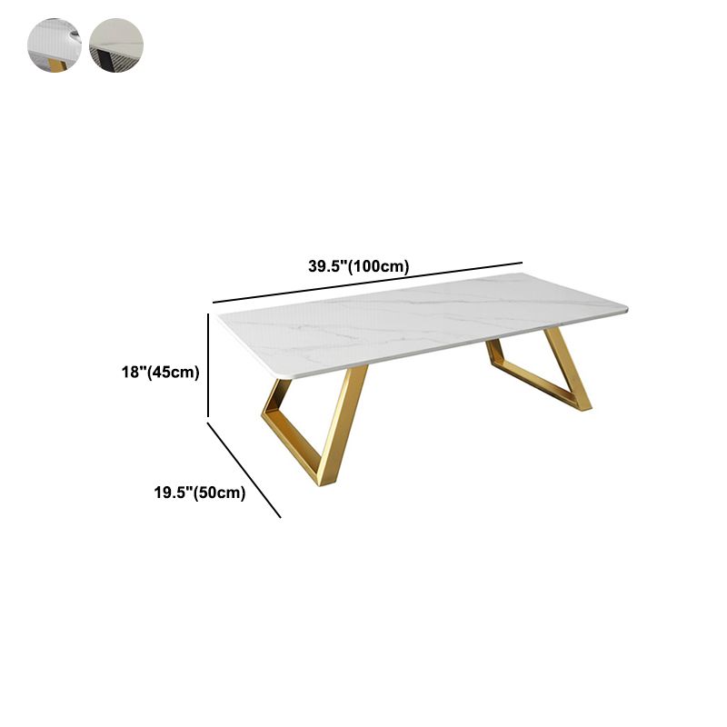 17.7"Tall Sled Metal Base Rectangular Slate Table Top Coffee Table Clearhalo 'Coffee & Accent Tables' 'Coffee Tables' 'coffee_tables' 'furn' 'furn_coffee_tables' 'Furniture' 'Living Room Furniture' 1200x1200_73a9ad16-86ed-453f-8e4f-691477327e8f