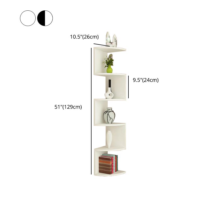 Contemporary Wall Mounted Bookcase Engineered Wood Bookshelf Clearhalo 'Bookcases' 'Furniture' 'furniture_bookcases' 'Office Furniture' 1200x1200_73aa0d3d-898b-46b8-9250-47b9416e2301
