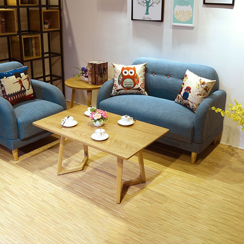 現代の房状のスプリットバックスタンダードスクエアアームリビングルームソファ