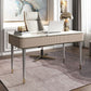 Escritorio de escritura rectangular de glamour Desk de oficina de piedra con 2/3 cajones