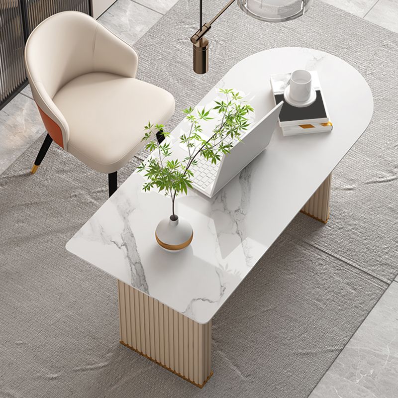 Peninsula Stone Office Bureau Glam Style Metal Writing Bureau pour bureau