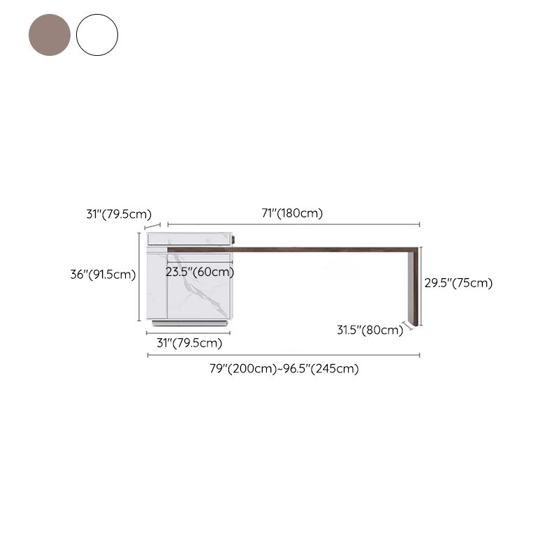 Extendable Rectangle Dining Table Wood Frame Dining Table for Dining Room