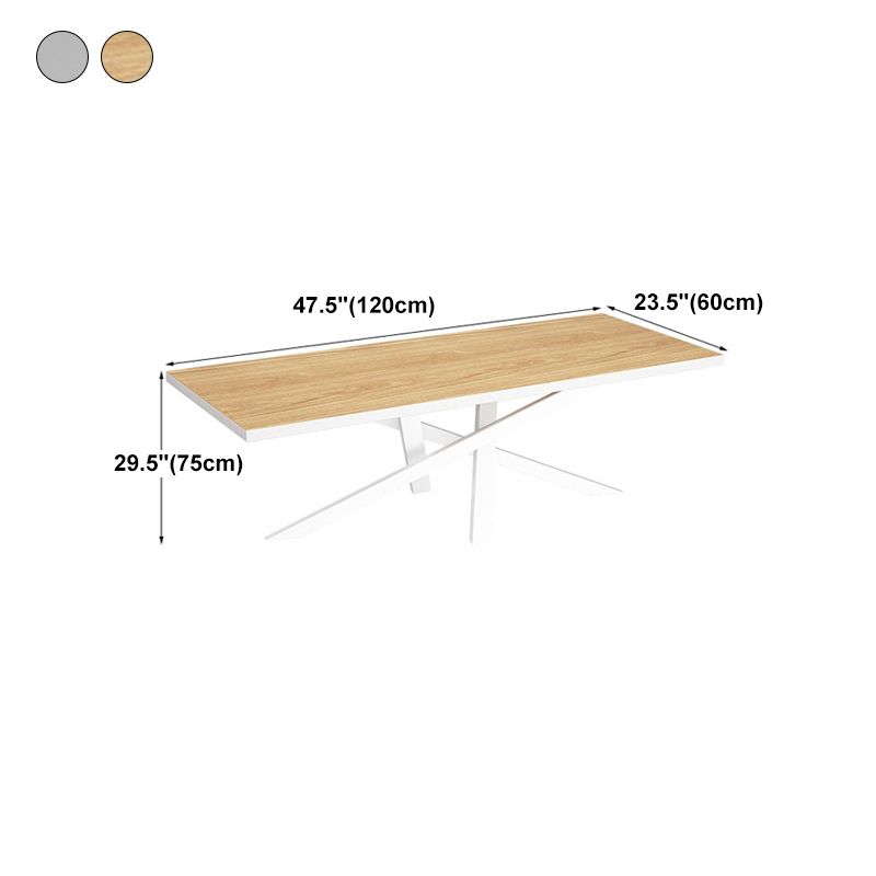Glam Style Rectangular Office Desk Solid Wood Writing Desk for Office Clearhalo 'furn' 'furn_office_desk' 'Furniture' 'Office Desks' 'Office Furniture' 'office_desk' 1200x1200_73ac0858-c7a7-48f7-aff6-5ac3f4666bc6