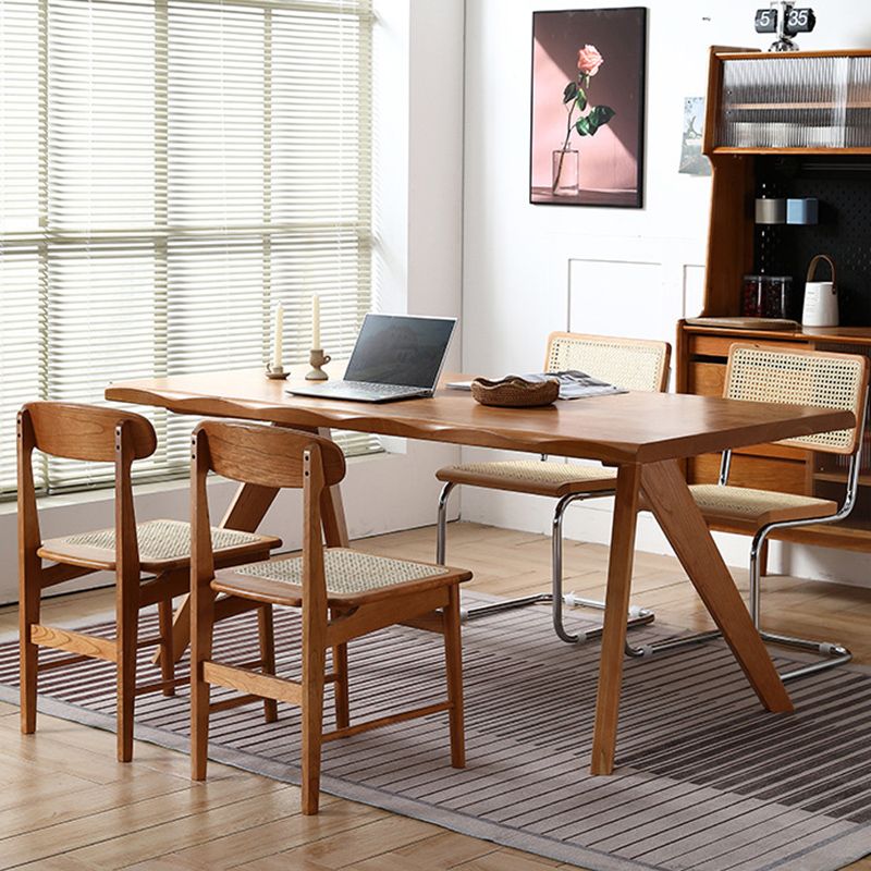 Dining Room Dinner Kitchen Table Solid Wood Rectangle Dining Table Clearhalo 'Dining Tables & Seating' 'Dining Tables' 'dining_table' 'furn' 'furn_dining_table' 'Furniture' 'Kitchen & Dining Furniture' 1200x1200_73ac11cb-0b62-41cc-89c2-21ddd1b03097