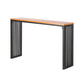 Modern Style Bar Table in Solid Wood and Metal Brown Balcony Bar Table Clearhalo 'Bar Furniture' 'Bar Tables' 'bar_tables' 'furn' 'furn_bar_tables' 'Furniture' 'furniture_bar_tables' 'Kitchen & Dining Furniture' 1200x1200_73ac741d-c503-416d-8ecc-5320e42c95a9