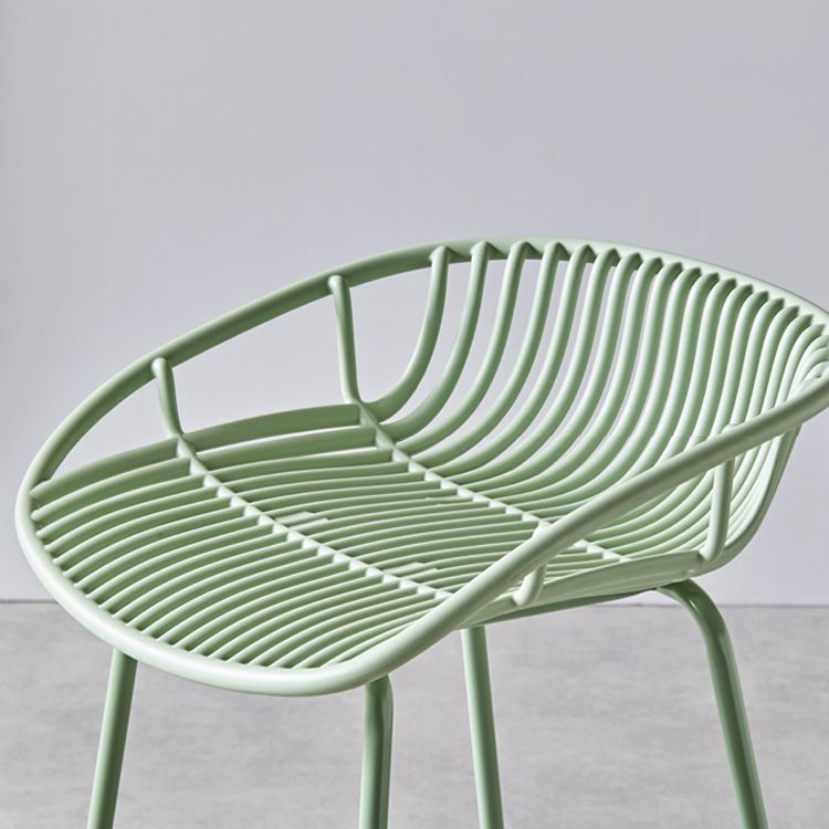 Contemporary Milk Tea Shop Footrest Stool Matte Finish Metal Barstool Clearhalo 'Bar Furniture' 'Bar Stools' 'bar_stools' 'furn' 'furn_bar_stools' 'Furniture' 'furniture_bar_stools' 'Kitchen & Dining Furniture' 1200x1200_73ac9426-c8b3-45d4-9d7d-ff04edbf99ea