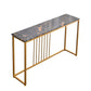 Glam Console Accent Table Antieke afwerking Bafe -consoletafel in marmer