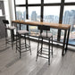 Modern Bar Height Table Metal Base Bistro Pub Table for Patio Use Clearhalo 'Bar Furniture' 'Bar Tables' 'bar_tables' 'furn' 'furn_bar_tables' 'Furniture' 'Kitchen & Dining Furniture' 1200x1200_73b0a1b2-898f-45d8-9e13-5e0515233cca