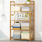 Etagere Contemporary Bookshelf Vertical Open Bamboo Shelf Bookcase for Home Clearhalo 'Bookcases' 'furn' 'furn_bookcases' 'Furniture' 'Office Furniture' 1200x1200_73b0f259-504a-4e84-ae43-aede03d1509b
