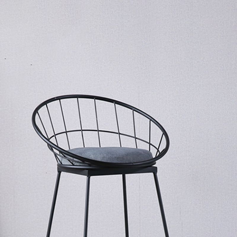 Scandinavian Upholstered Counter Chairs Bucket Barstools with Metal Legs for Home Clearhalo 'Bar Furniture' 'Bar Stools' 'bar_stools' 'furn' 'furn_bar_stools' 'Furniture' 'furniture_bar_stools' 'Kitchen & Dining Furniture' 1200x1200_73b1d352-466a-4ab4-8536-25efc0f700e6