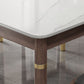 Medieval Modern Stone Dining Table 4 Rubber Legs Table for Dining Room