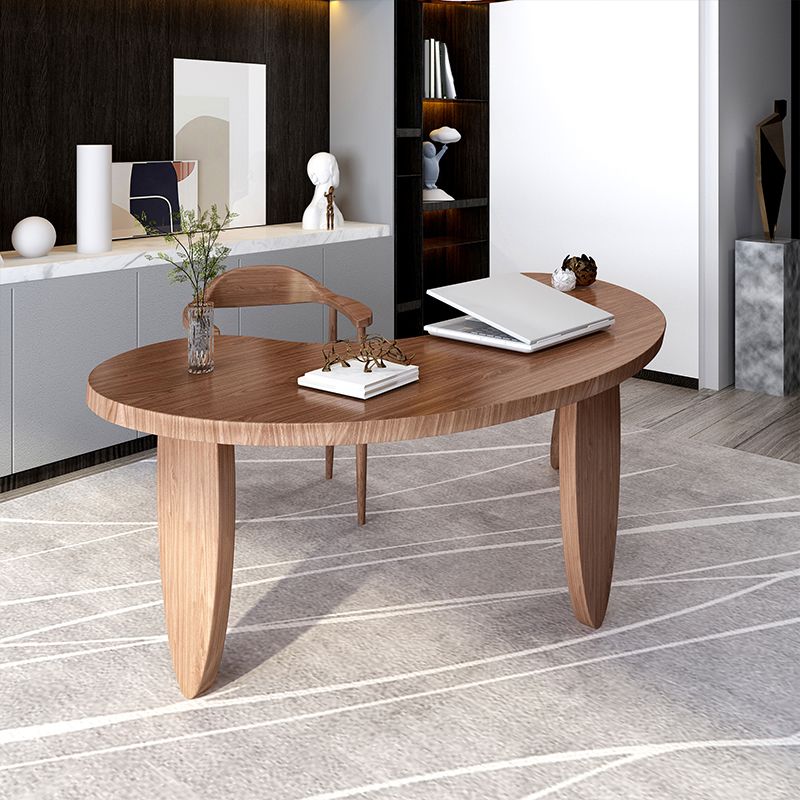 Contemporary 29.5" Height Writing Desk Solid Wood Office Desk with Legs Clearhalo 'furn' 'furn_office_desk' 'Furniture' 'Office Desks' 'Office Furniture' 'office_desk' 1200x1200_73b35bbd-486f-4f93-b4ca-0b965e0b693a