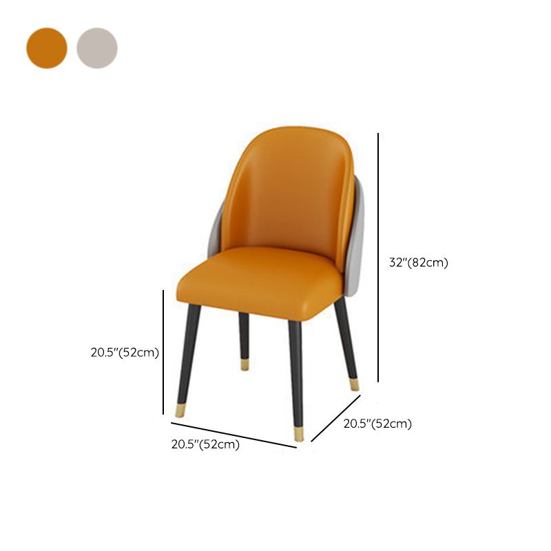 ダイニングルーム布張りの椅子工業用フェイクレザーパーソンズダイニングチェア