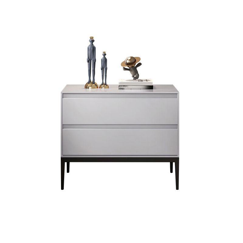 2つの引き出しアクセントテーブルナイトスタンドアンティークフィニッシュモダンベッドナイトスタンド