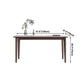 Rectangle 4 Legs Mid-Century Table White Color Fixed Table of Sintered Stone Clearhalo ' dining_table' 'Dining Tables & Seating' 'Dining Tables' 'furn' 'furn_dining_table' 'Furniture' 'furniture_dining_table' 'Kitchen & Dining Furniture' 'kitchen&dining_furn' 'kitchen' 'kitchen_dining_table' 1200x1200_73bd8bb5-0b93-41c3-b0fe-4fc34fc99592