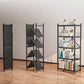 Modern Style Bookshelf Metal Open Back Folding Bookcase for Office