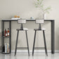 White Top Bar Table Traditional Luxury Rectangle Bar Table with Trestle Base Clearhalo 'Bar Furniture' 'Bar Tables' 'bar_tables' 'furn' 'furn_bar_tables' 'Furniture' 'furniture_bar_tables' 'Kitchen & Dining Furniture' 1200x1200_73bedfeb-f8ed-49e9-99da-f0f587047e29
